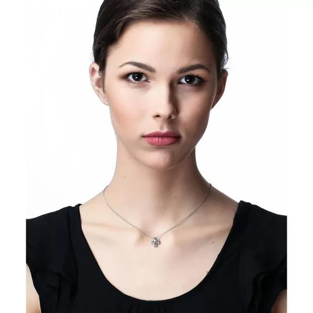 Orphelia Saffina Silver Chain With Pendant ZH-7081