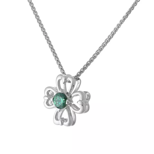 orphelia Saffina Silver Chain With Pendant ZH-7081