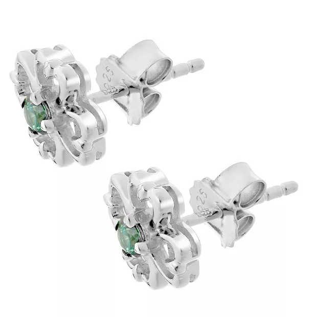Orphelia Saffina Silver Stud Earrings ZO-7081
