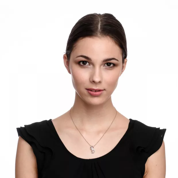Orphelia Sally Silver Chain With Pendant ZH-7230
