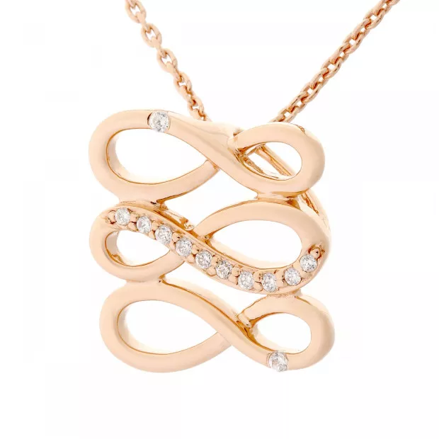 Orphelia Silver Chain With Pendant ZH-7123/RG