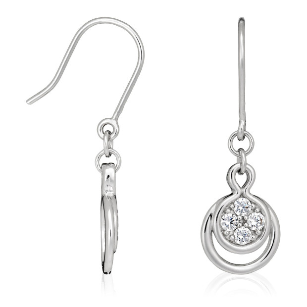 Orphelia Silver Drop Earrings ZO-5119