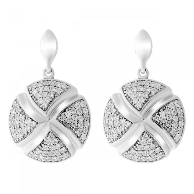 orphelia Silver Drop Earrings ZO-6043