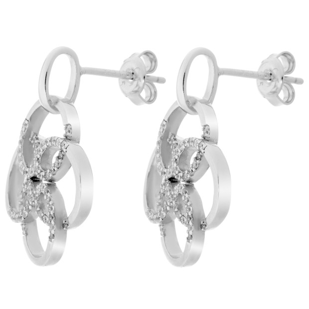 Orphelia Silver Drop Earrings ZO-6085