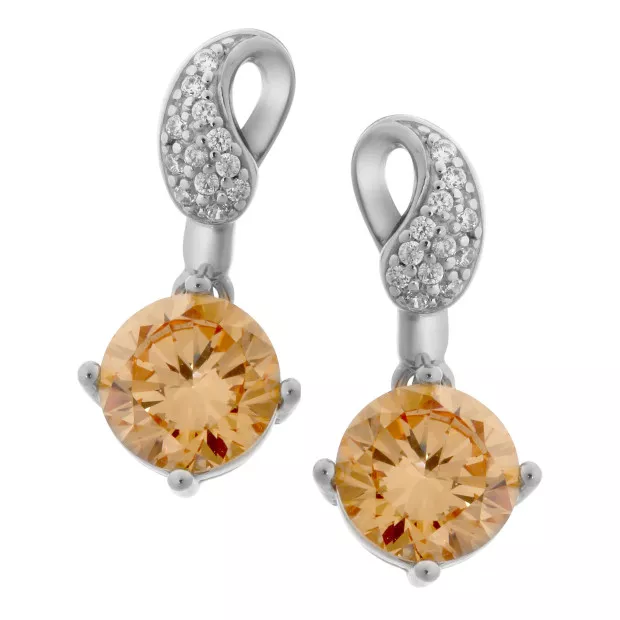 orphelia Silver Drop Earrings ZO-6087