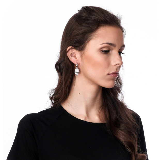 Orphelia Silver Hoop Earrings ZO-6049