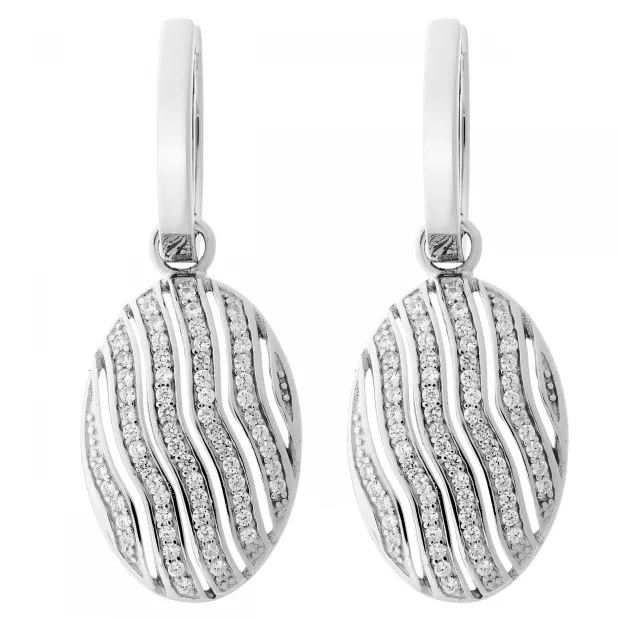 orphelia Silver Hoop Earrings ZO-6049