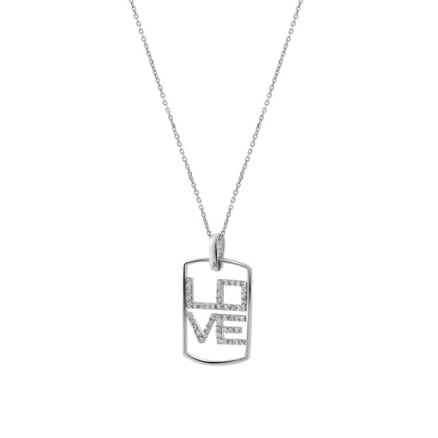 Orphelia Silver Pendant With Chain ZH-4368