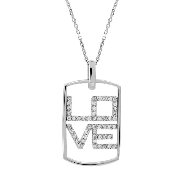 orphelia Silver Pendant With Chain ZH-4368