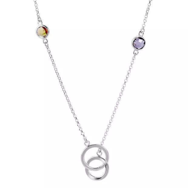 Orphelia Silver Set: Bracelet + Necklace SET-7409