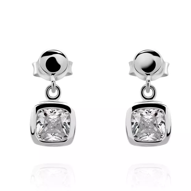 Orphelia Silver Set: Necklace + Earrings SET-7486