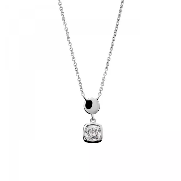 Orphelia Silver Set: Necklace + Earrings SET-7486