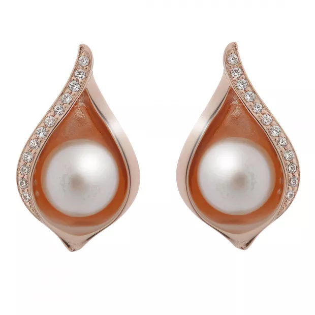 orphelia Sophia Silver Stud Earrings ZO-7234/RG