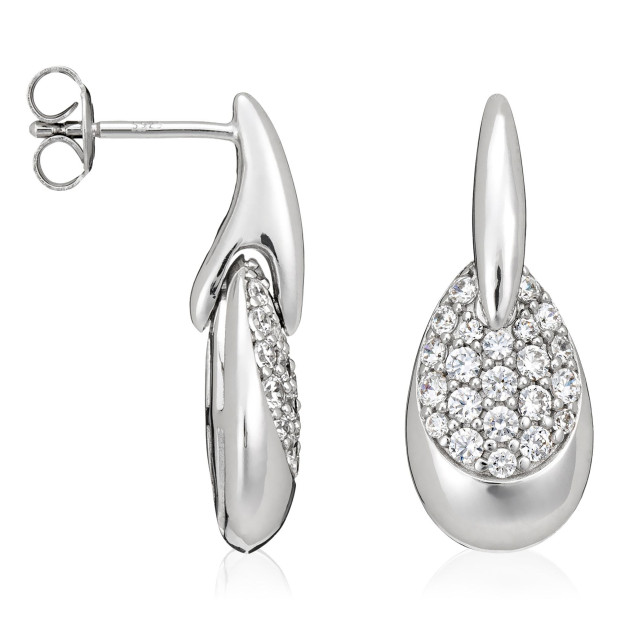 Orphelia Sterling Silver Drop Earrings ZO-5141