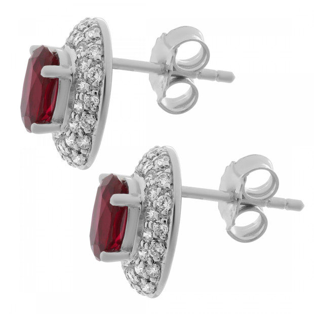 Orphelia Udine Silver Stud Earrings ZO-7236/RU