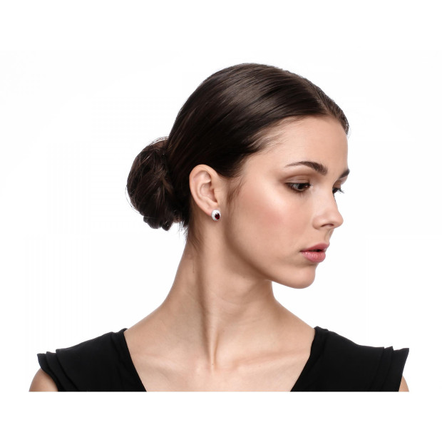 Orphelia Udine Silver Stud Earrings ZO-7236/RU