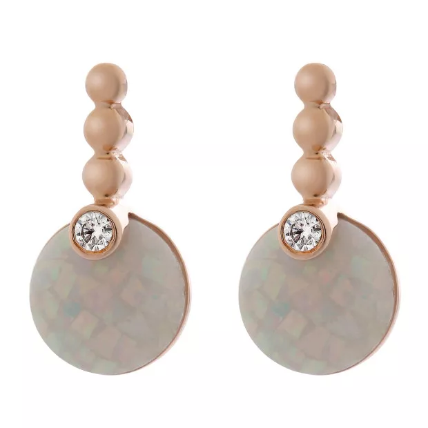 orphelia Vera Silver Drop Earrings ZO-7231/RG