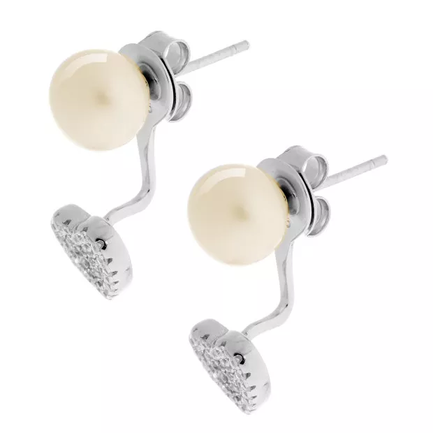 Orphelia Viola Silver Stud Earrings ZO-7223