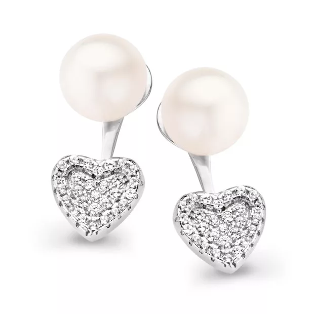 orphelia Viola Silver Stud Earrings ZO-7223