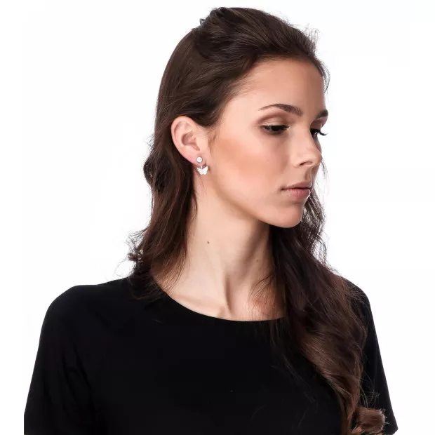 Orphelia Viva Silver Stud Earrings ZO-7221