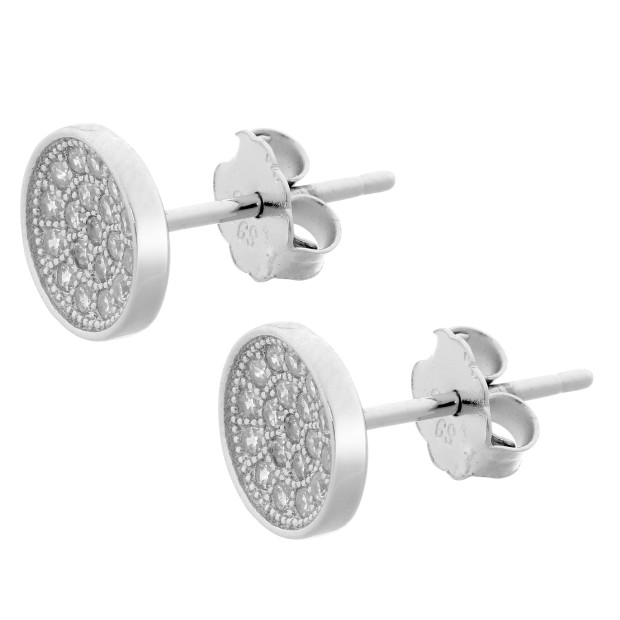 Orphelia Xena Silver Stud Earrings ZO-7219