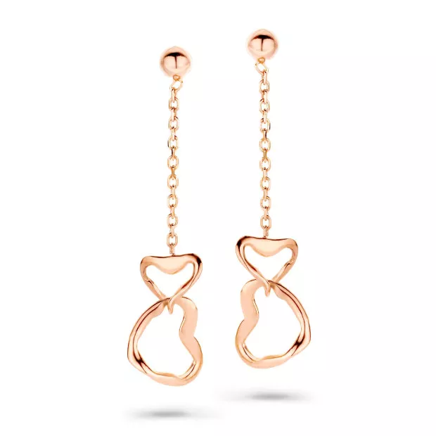 orphelia Zelma Silver Drop Earrings ZO-7179/RG