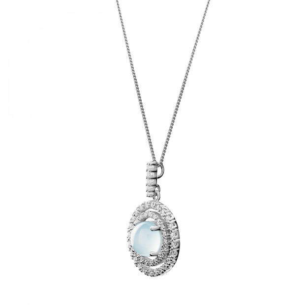 Orphelia Rivera Silver Chain With Pendant ZH-7481/BC