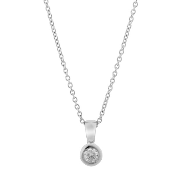 Orphelia Rosalind White-gold 18k Chain With Pendant KD-2030