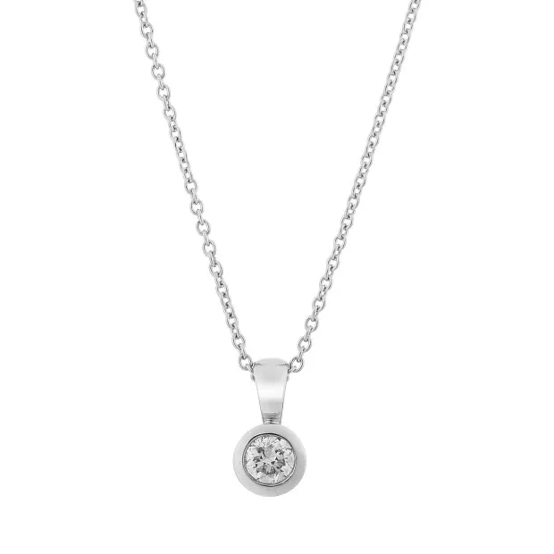 Orphelia Rosalind White-gold 18k Chain With Pendant KD-2031