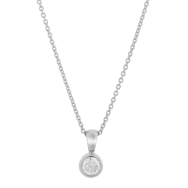Orphelia Rosalind White-gold 18k Chain With Pendant KD-2032