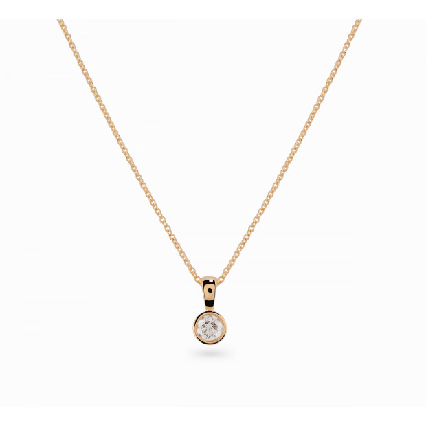 Orphelia Rosalind Yellow-gold 18k Chain With Pendant KD-2032/1