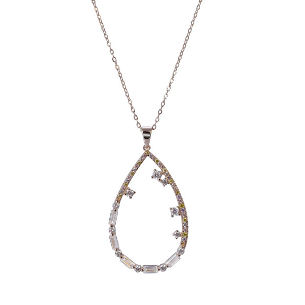 Orphelia Set Valley Silver Set: Necklace + Earrings SET-7423/RG