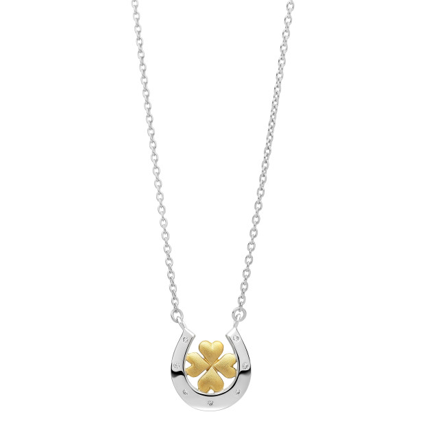 Orphelia Signature Silver Set: Chain-pendant + Earrings SET-7517