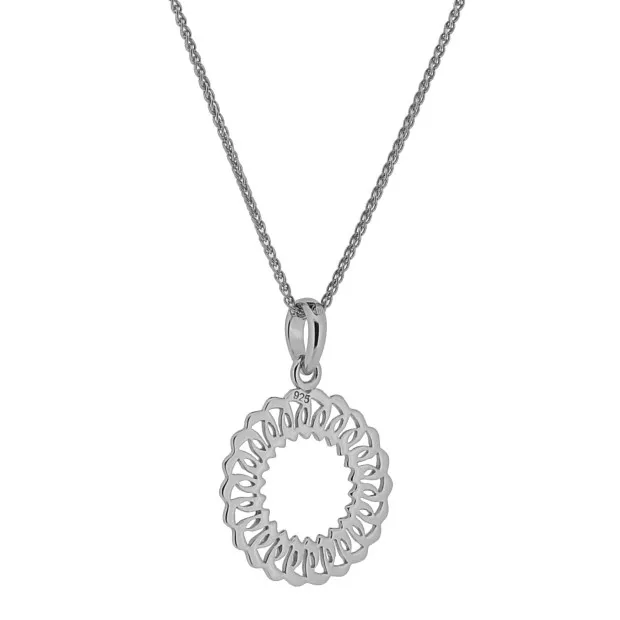 Orphelia Silver Set: Bracelet + Earrings + Necklace SET-7075