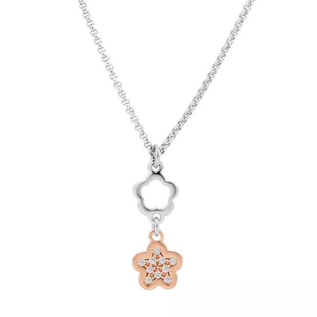 Orphelia Silver Set: Chain + Bracelet + Earrings SET-7377