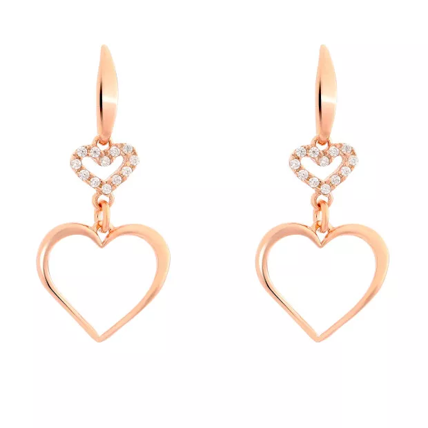 Orphelia Silver Set: Chain + Bracelet + Earrings SET-7383