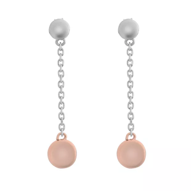 Orphelia Silver Set: Chain + Bracelet + Earrings SET-7385