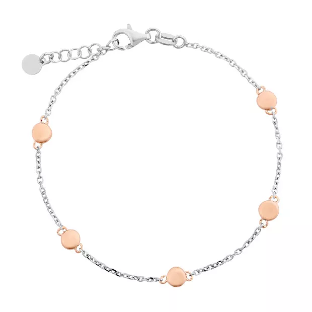 Orphelia Silver Set: Chain + Bracelet + Earrings SET-7385