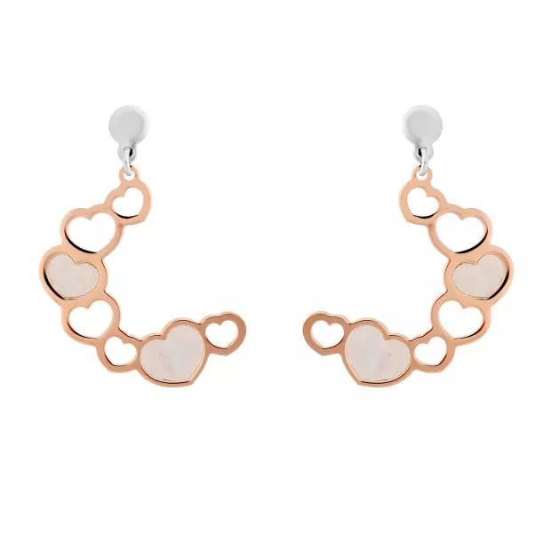 Orphelia Silver Set: Chain + Bracelet + Earrings SET-7388