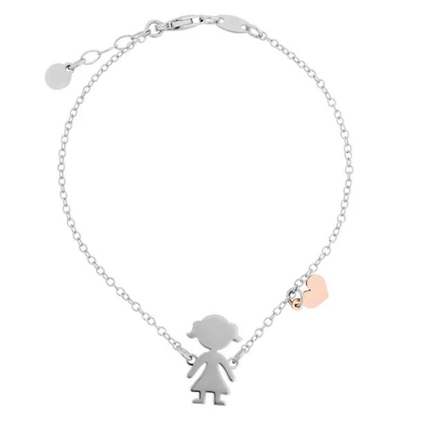 Orphelia Silver Set: Chain + Bracelet + Earrings SET-7390