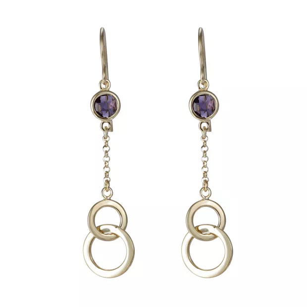 Orphelia Silver Set: Chain + Bracelet + Earrings SET-7409/G