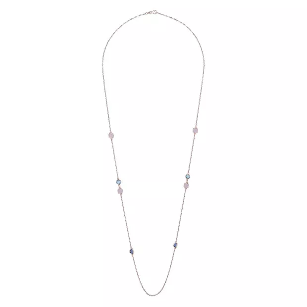 Orphelia Silver Set: Chain + Bracelet + Earrings SET-7411