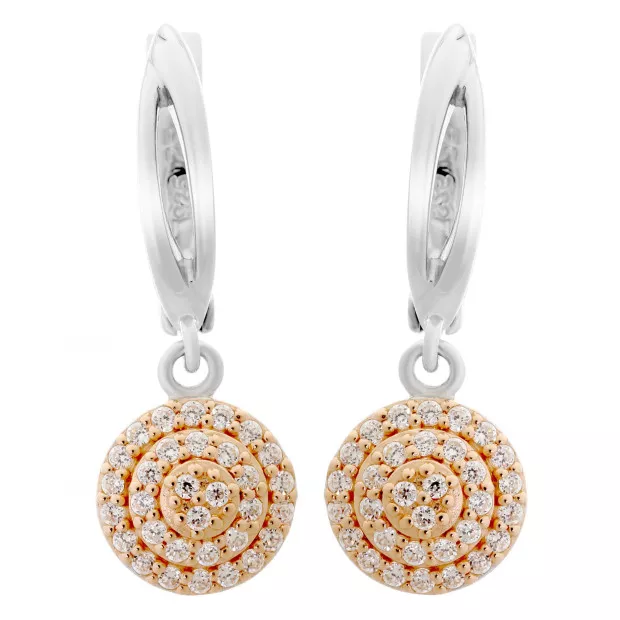 Orphelia Silver Set: Chain-pendant + Earrings SET-7120