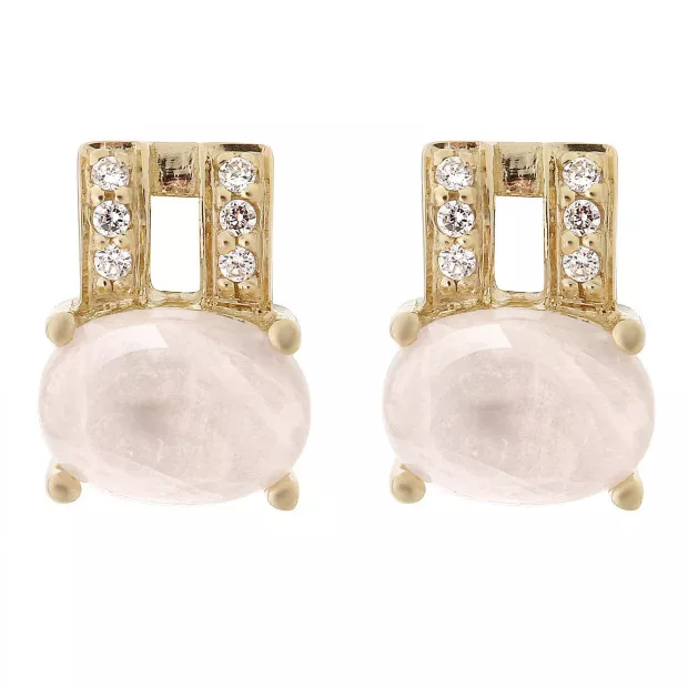 Orphelia Silver Set: Chain-pendant + Earrings SET-7122/G