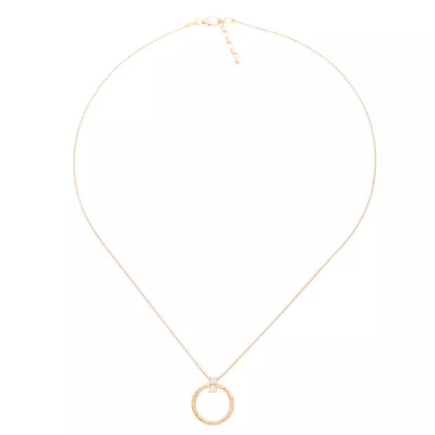 Orphelia Silver Set: Chain-pendant + Earrings SET-7129/RG