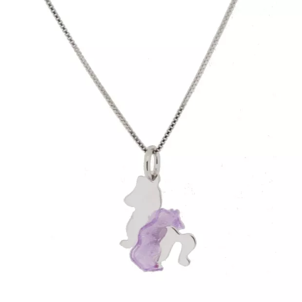 Orphelia Silver Set: Chain-pendant + Earrings SET-7134