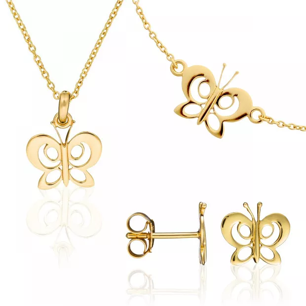 orphelia Sterling Silver Set: Bracelet + Earrings + Necklace SET-7074/1