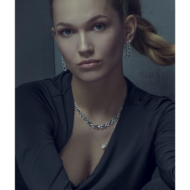 Orphelia Sterling Silver Set: Chain + Bracelet SET-037