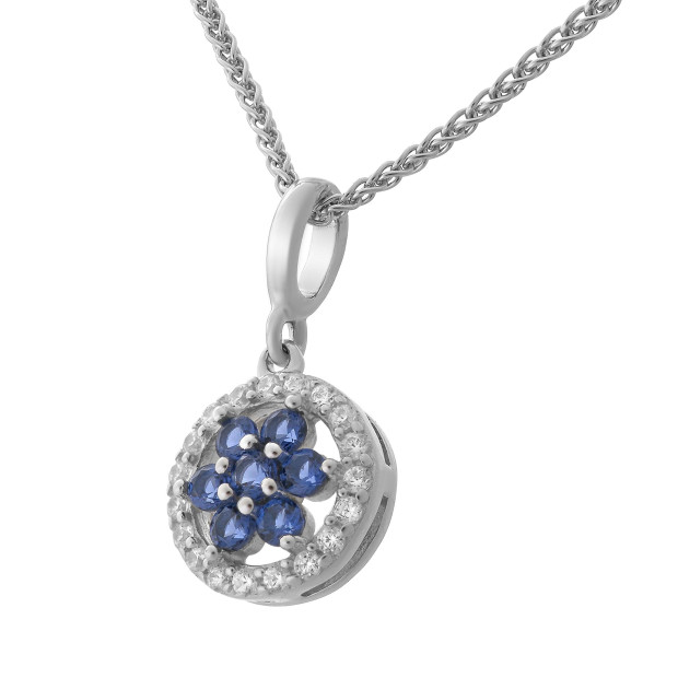 Orphelia Sterling Silver Set: Chain-Pendant + Earrings SET-7047