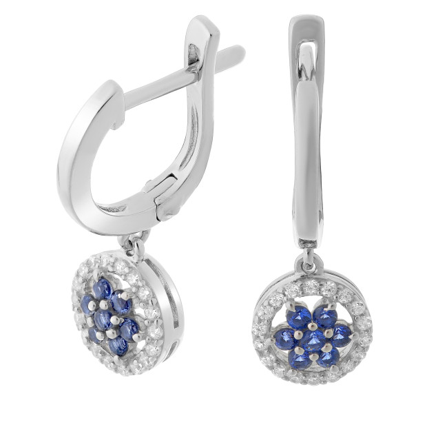 Orphelia Sterling Silver Set: Chain-Pendant + Earrings SET-7047